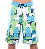 Dry Dudz Men's Sunrise Beach Boardshort (Separate) (34, Aqua)