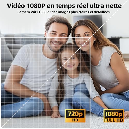 Mini WiFi Spy Camera 1080P Full HD Discreet Indoor Surveillance Camera with Motion Detection and Night Vision, Small Smart Camera for Baby, Home, Office and Car, Black