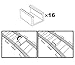 Lucas Toys Train Track Clips for Lionel G-Gauge Curved and Straight Train Tracks, Pack of 16 (Tracks NOT Included)