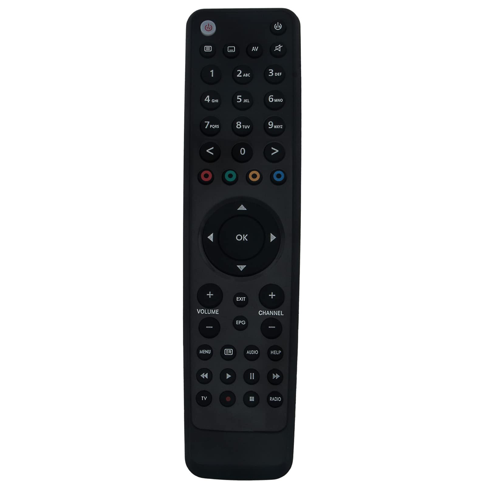 VINABTY Remote Control Replacement fit for VU+ receivers Vu+ SOLO,Vu+ SOLO 2,Vu+ SOLO SE,Vu+ SOLO 4K,Vu+ ZERO,Vu+ UNO,Vu+ UNO 4K,Vu+ DUO,Vu+ DUO 2,Vu+ ULTIMO,Vu+ ULTIMO 4K Remote Controller