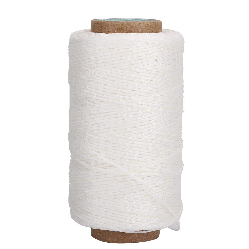 Waxed Thread Cord, 150D Flat Leather Sewing Thread, 250m Length, for Bookbinding, Shoe Repair, DIY Leather Projects, Multiple Colours