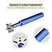 Vancle Golf Club Groove Sharpener Tool with 6 Cutters, Golf Club Re-Grooving Cleaning Tool 6-Tip, Golf Accessories (Blue)