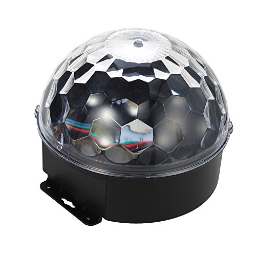 Go2LiNK 6 Colors Mini Rotating Magic Ball Sound Activated Strobe LED RGB Stage Lighting for Christmas Party Wedding DJ Disco Club Pub Show