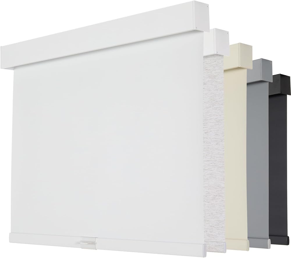 Persilux Blackout Roller Shades for Windows, Thermal Insulated Fabric Window Shades, Cordless Free-Stop Blinds for Windows wi