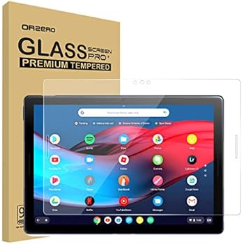 Orzero Tempered Glass Screen Protector Compatible for Google Pixel Slate (Support Google Pixelbook Pen), 9 Hardness HD (2.5D Arc Edges) Anti-Scratch Full-Coverage (Lifetime Replacement)