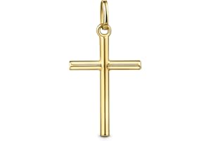 Amberta Allure Unisex 9ct Yellow Gold Cross Pendant