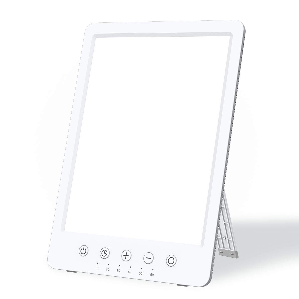 Easysleep Sun Lamp 10000 Lux LED Energy Therapy White Warm Light with 7 Timer and 10 Adjustable Brightness and with Memory Function and 2 Flexible Placement. (White)