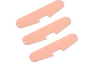 Hemobllo 3pcs Metal Electric Guitar Single Coil Pickups Base Plates for Bridge and Neck Positions Repairs