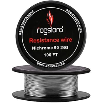 Resistance Wire Ni 90 100 ft 24 Gauge Nichrome 90 AWG 0.51mm 100'