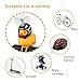 Bike Bells Lovely Duck Bicycle Horns Silicone Elasticity Belt Easily Install Bike Horns for Kids Sport Outdoor Cute Cycling Bell with LED Light
