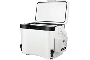 Haoguo Live Bait Cooler with Aerator 16.9Qt Fishing Bait Bucket with Rechargeable Aerator Pump, Magnetic Connection, Adjustab