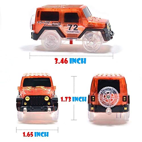 image for BIGWING Style Track Car Toys, Magic Track Cars Set with 2 Race Cars, 1