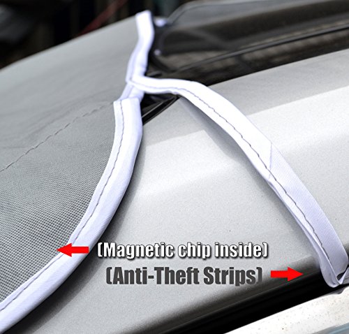 image for QCYM Winter Magnetic Half Size Car Cover Windshield PEVA Car Windscree