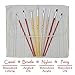 Daveliou Paint Brush Set, Oil and Acrylic Paint Brushes with Canvas Brush Holder, Premium Quality Artists Paint Brushes with Multiple Brush Heads, Sizes and Fibers (24 Brushes)