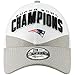 New Era New England Patriots White/Gray Super Bowl LIII Champions Trophy Collection Locker Room 9FORTY Adjustable Hat