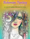 Bohemian Fantasy: A Grayscale Coloring Book