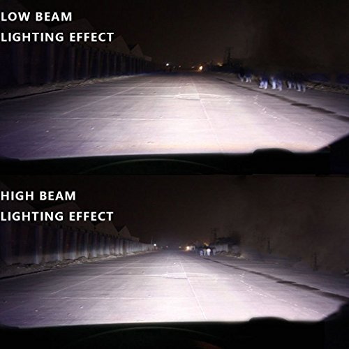 H7 LED Headlight Bulbs 20000LM 200W 6000K Cool White Low Beam / High Beam Conversion Kit 360 Degree 4 Side COB Chips Super Bright Auto Headlamps -2 Yr Warranty