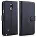 LK Note 4 Case, Galaxy Note 4 Wallet Case, Luxury PU Leather Case Flip Cover with Card Slots and Stand for Samsung Galaxy Note 4, Balck