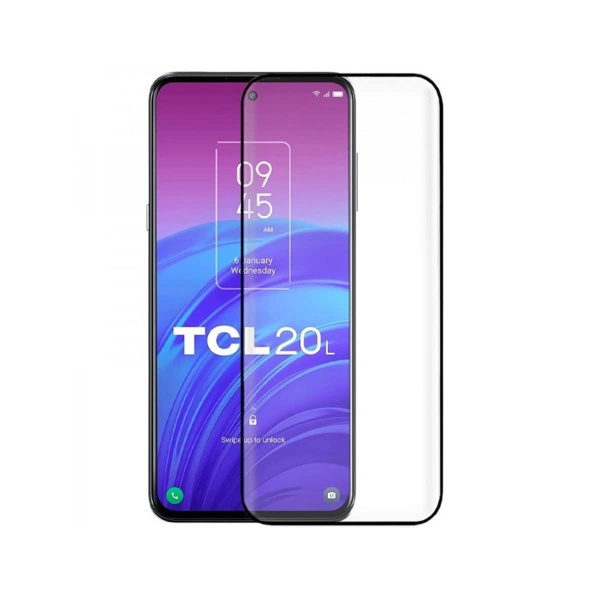 COOL Tempered Glass Screen Protector for TCL 20 5G / 20L / 20L Plus (FULL 3D Black)