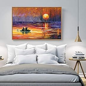 Floating Framed Canvas Wall Art for Living Room, Bedroom Scenery Canvas Prints for Home Decoration Ready to Hang - 16x24 inches