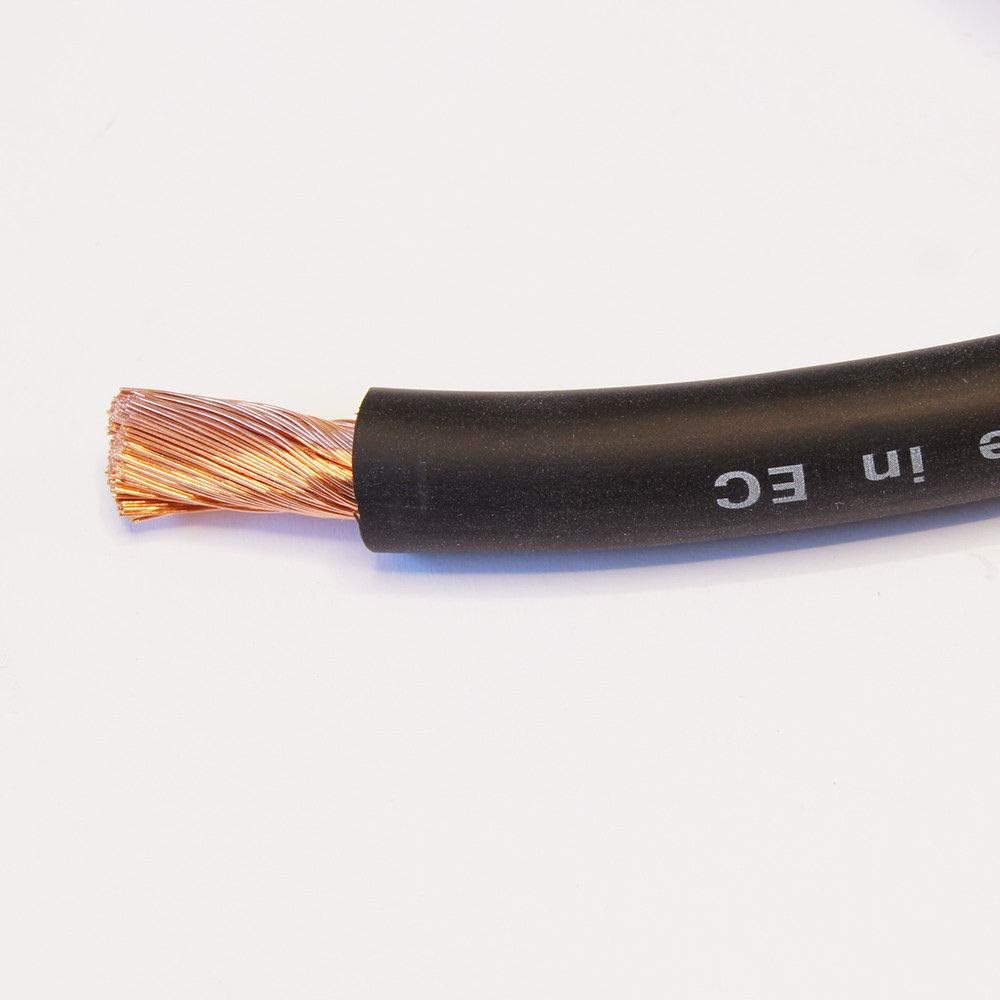Red & Black Battery/Starter/Welding Flexible PVC Cable Wire 110/170/345 Amp 16mm 25mm 35mm by MKGT® (25mm² Black, 20 Meters)