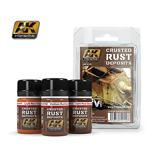 Crusted Rust Deposits Weathering Enamel Set AK Interactive by AK Interactive
