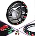 Mayco Bell Automotive Women Embroidery Cute Car Steering Wheel Cover (Cherry)