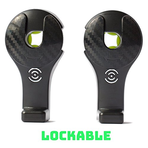 Headrest Hooks - Mai Poetry Premium Car Seat Hangers Holders for Purse Bag with Locker