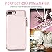 LAMEEKU iPhone 7 Plus Zipper Wallet Case, iPhone 8 Plus Leather Case, Apple 7 Plus Credit Card Holder Slot case with Money Pocket, Protective Cover Compatible for Apple iPhone 7 Plus/8 Plus-Rose Gold