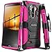 Evocel New Generation Series Phone Case Compatible with LG G Stylo with Belt Clip Holster and Kickstand, Pink