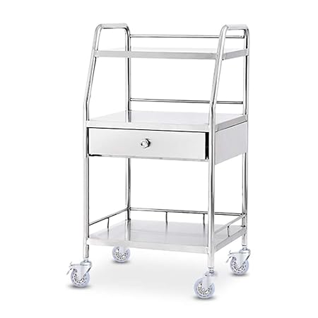 KKYY Carro Médico Ruedas Carro De Cocina De Acero Inoxidable ...