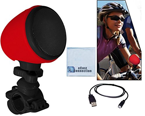 Bluetooth Bicycle Speaker w/ Microphone and Mount. For Samsung Comment 3, Samsung Galaxy S 4 Active, Samsung Galaxy Ring, Samsung ATIV Odyssey, Samsung Galaxy Note II, Samsung Galaxy S III &More Digital Devices