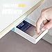 inDomit Pencil Tray Drawer Pop-up Self-Adhesive Pen Phone Storage Under Desk Organizer (Blue & White)