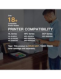 E Z de tinta (TM) REMANUFACTURADO unidad de tambor de repuesto para Brother dr221cl, 1 negro, 1 cian, 1 magente, 1 amarillo
