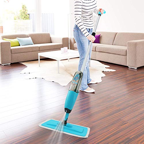 Spray Mop Strongest Heaviest Duty Mop - Best Floor Mop Easy To Use - 360 Spin Non Scratch Microfiber Mop With Integrated Sprayer - Includes Refillable 700ml Bottle & 2 Reusable Microfiber Pads by Kray - Thumbnail 5