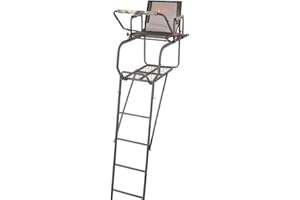 Guide Gear 15.5' Climbing Ladder Tree Stand for Hunting with Mesh Seat, Hunting Gear, Equipment, and Accessories