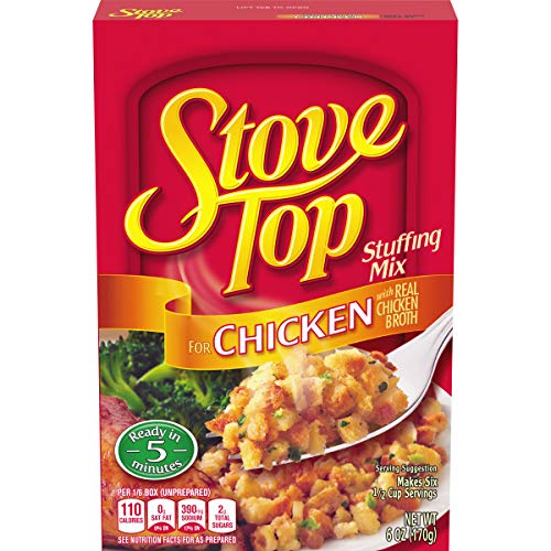 Amazon Com Stove Top Chicken Stuffing Mix 6 Oz Boxes Pack Of 12 Packaged Stuffing Side Dishes Grocery Gourmet Food