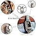 Hephis Durable Keychain with Handy Bottle Opener,Solid Key Management,Heavy Duty Car Key Chains for Men and Women(Wiredrawing Gun Black and Gold)