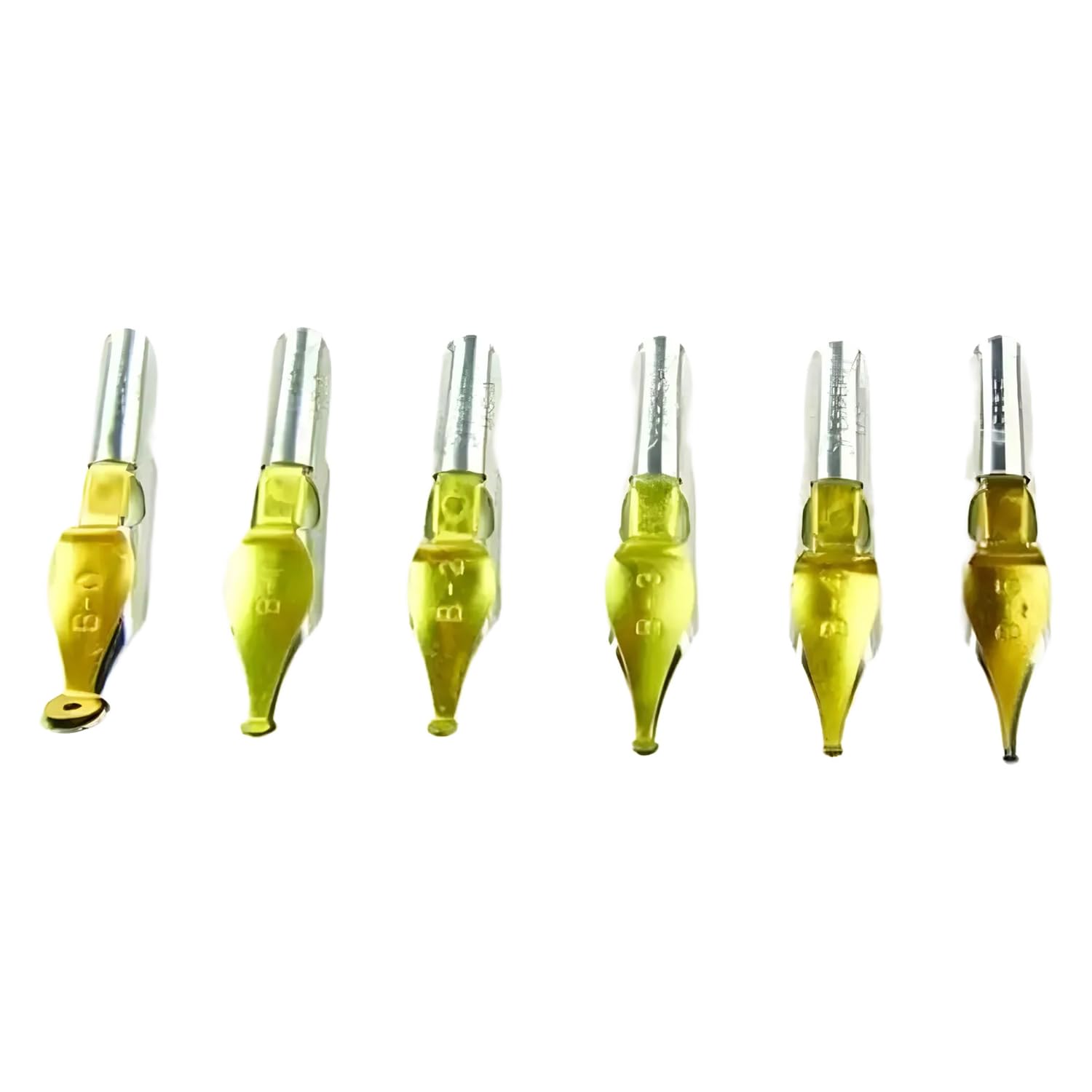 Speedball B Series Pen Nib Set, Set of 6 Broad Edge Nibs, Triple-Reservoir Design, Calligraphy Ink Pen, Handwriting, Lettering, Fountain, Crow, For Artist Caligraphy Set, Silver