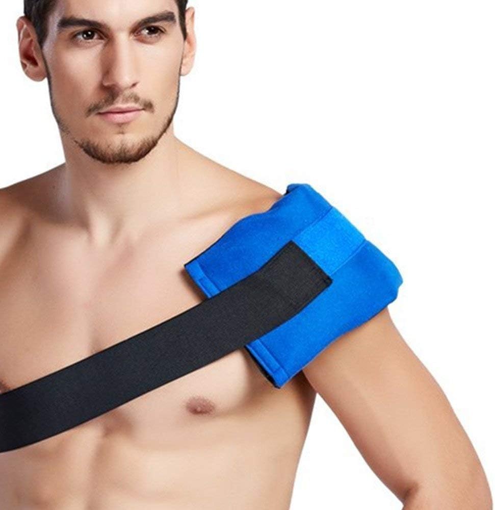 Reusable Large Gel Ice Pack Wrap for Sports Injuries,2 Pieces Cold Packs with Strap for Back Pain Relief Cold Compression Therapy for Elbow Ankle - Image 5