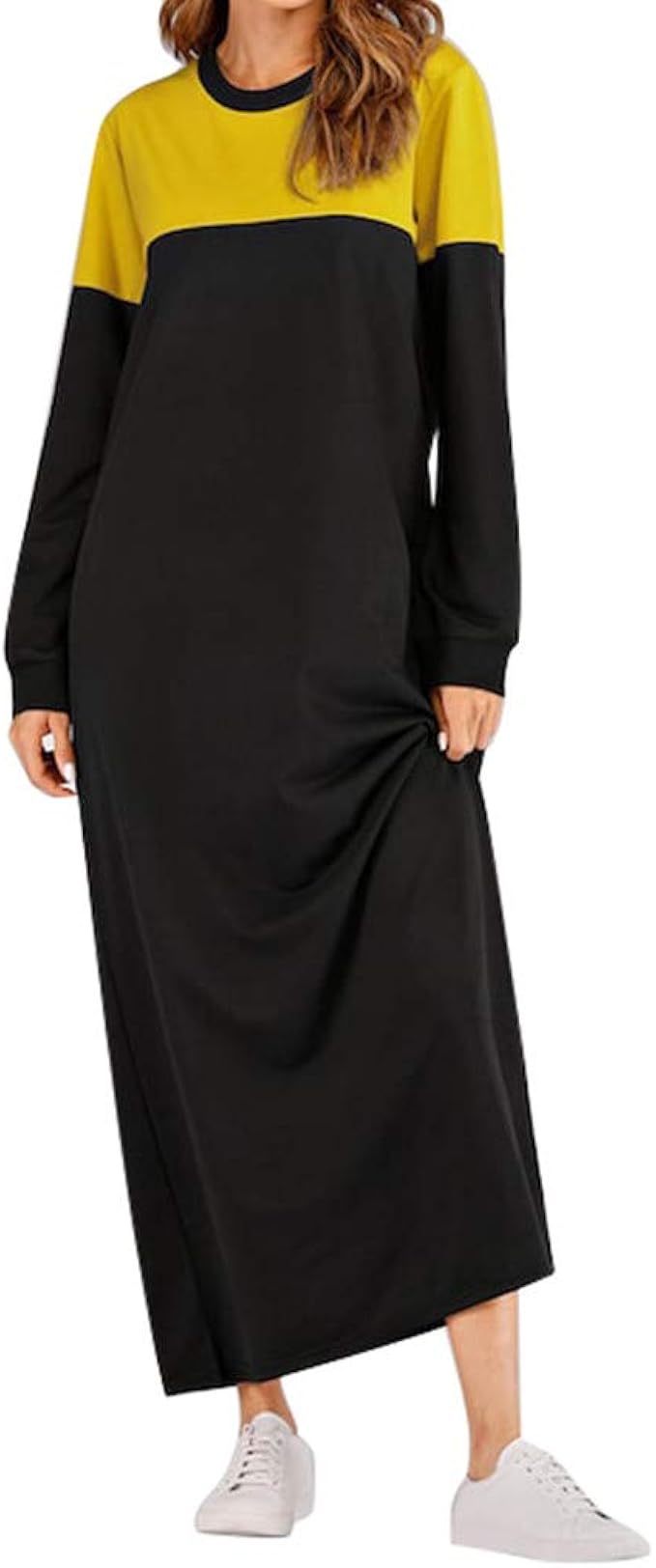 vestito felpa lungo