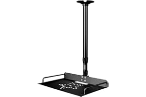 Projector Ceiling Mount Adjustable Projector Mount 37-60CM / 14.5-23.2IN Ceiling Projector Mount Shelf with Tray Universal Tr