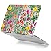 GMYLE MacBook Air 13 Inch Case A1466 A1369 Old Version 2010 2017, Hard Shell Plastic Clear Crystal Glossy Snap On Cover (Tropical Flowers & Butterfly)