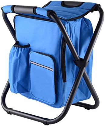 Foldable camping chair,Portable Camping Stool,Backpack Foldable Chair with ice Bag Excellent for Hiking/Fishing/Camping/Picnicking