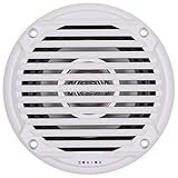 JENSEN 5.25" White Dual Cone Waterproof Speakers