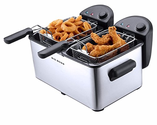 Big Boss Dual Deep Fryer - Silver - Thumbnail 2