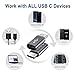 AkoaDa USB Type C Adapter, 4-Pack Aluminum USB C to Micro USB Convert Connector with 56k Resistor, Fast Charging for Samsung Galaxy S9 Plus S8 Note 8, LG V30 V20 G6, Moto Z2 Play (4 Grey)