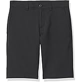 PGA TOUR boys Flat Front Big With Comfort Stretch Waistband (Size Small - X-large) Golf Shorts, Caviar, 18 Years US