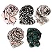 b.m.c BMC Stylish 5pc Lightweight Summer Scarf Printed Collection- Various Designs