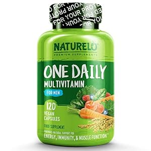 NATURELO One Daily Multivitamin for Men – with Natural Vitamins & Fruit Extracts – Best for Maintaining Essential…